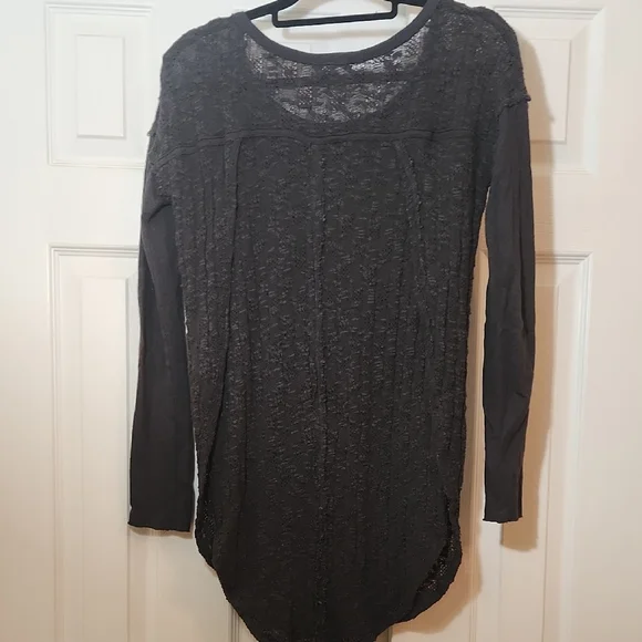 We The Free Black Graphic Knittrd Shirt - Picture 6 of 9